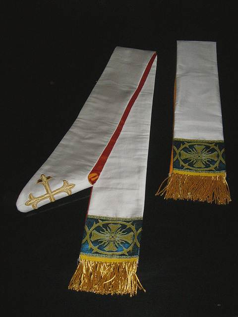 Roman Vestments in Pure Silk with Marian Theme
